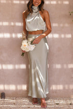 Inaia - Élégante Jupe Longue Ensemble