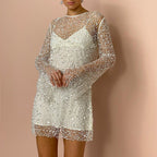 Robe en Maille Brillante