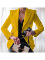 Blazer Chic avec Détails de Bouton