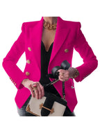 Blazer Chic avec Détails de Bouton
