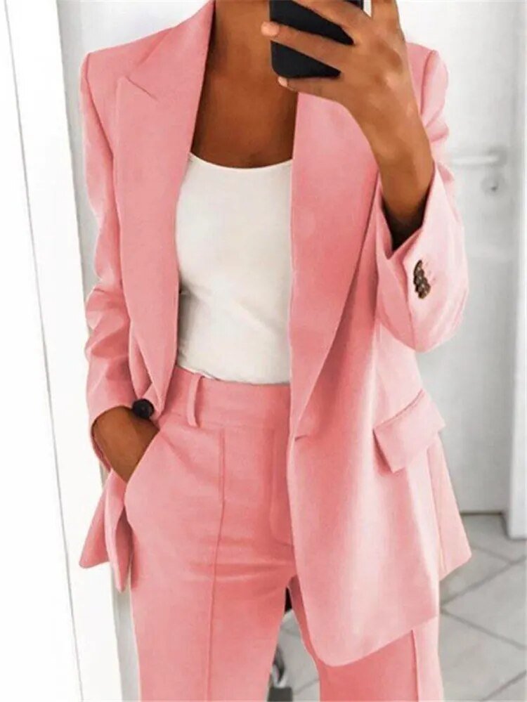 Ensemble Blazer et Pantalon Ample