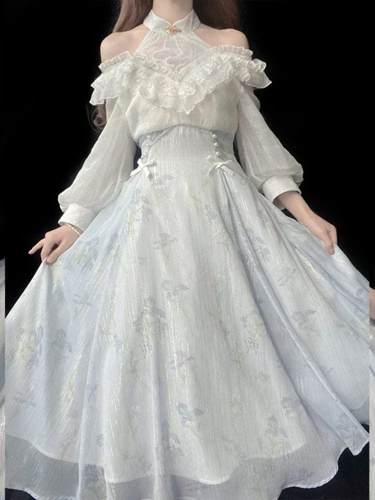 Robe Midi Élégante de la Collection Couture Belle Époque