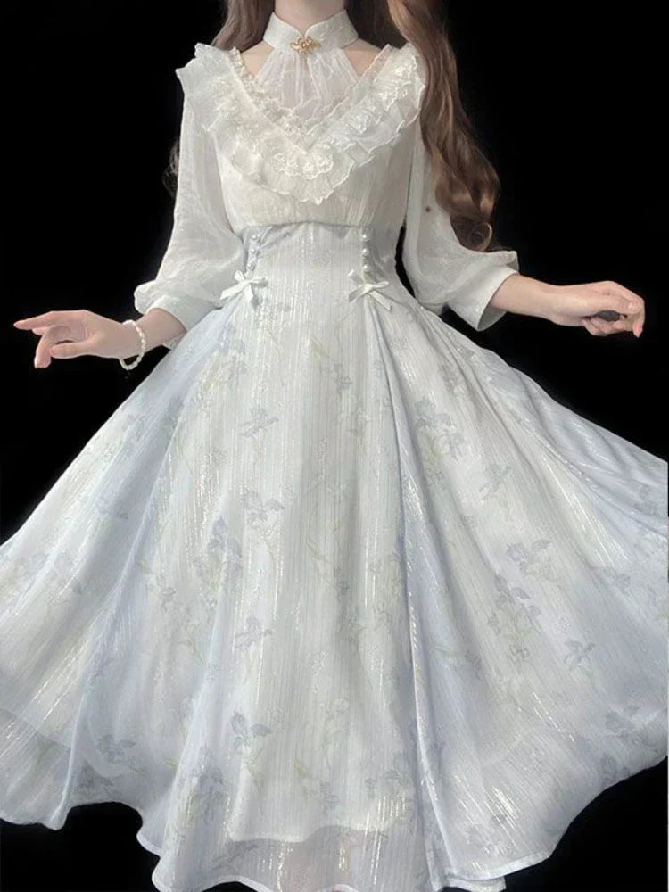 Robe Midi Élégante de la Collection Couture Belle Époque