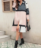 Robe Élégante à Boutons avec Finitions Raffinées