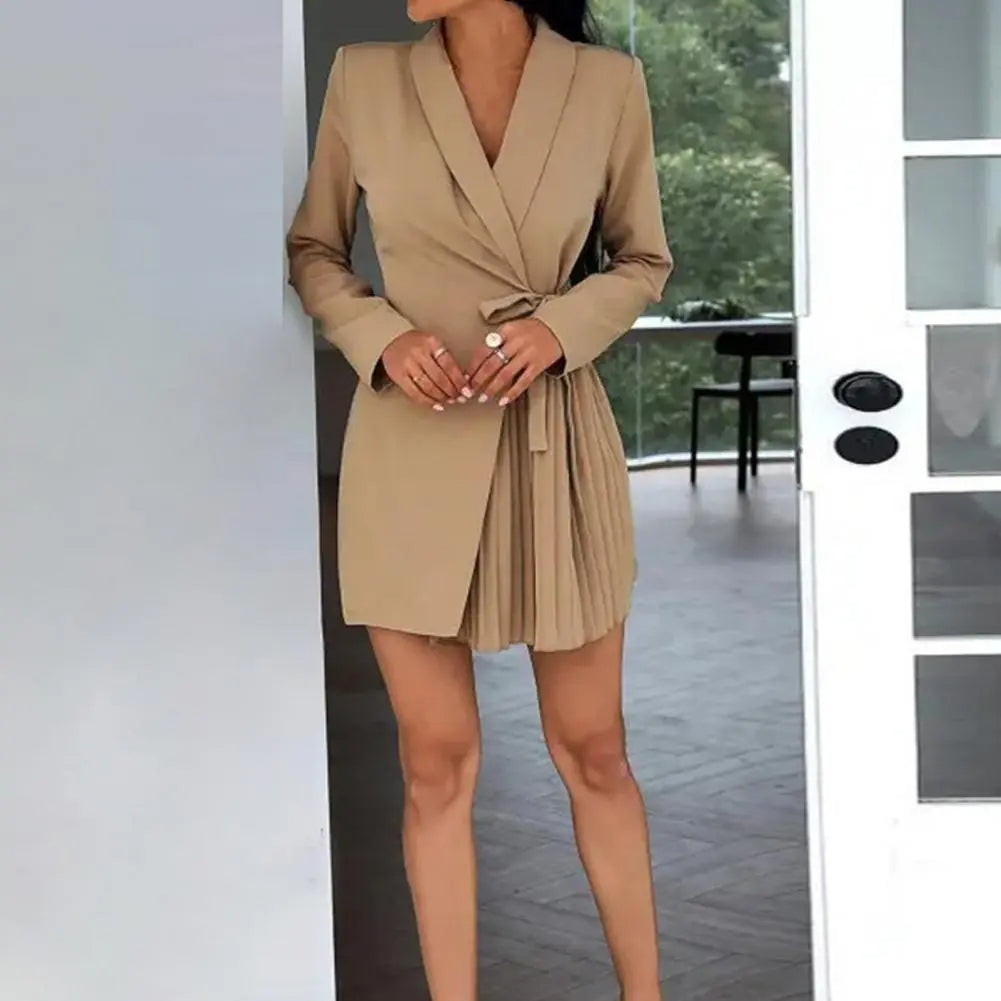 Chic Monochrome Blazer Robe