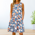 Légère Robe Maxi à Motifs Floraux