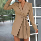 Chic Monochrome Blazer Robe