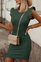 Robe Mini à Manches Dolman Idéale pour les Voyages