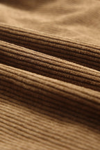 Veste en Velours Côtelé au Style Aztèque