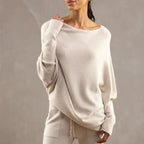 Asymmetrical Draped Sweater Paulina