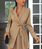 Chic Monochrome Blazer Robe