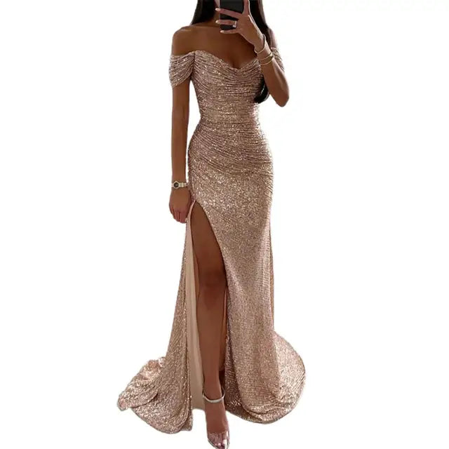 Robe de Soirée Chic avec Décolleté en V