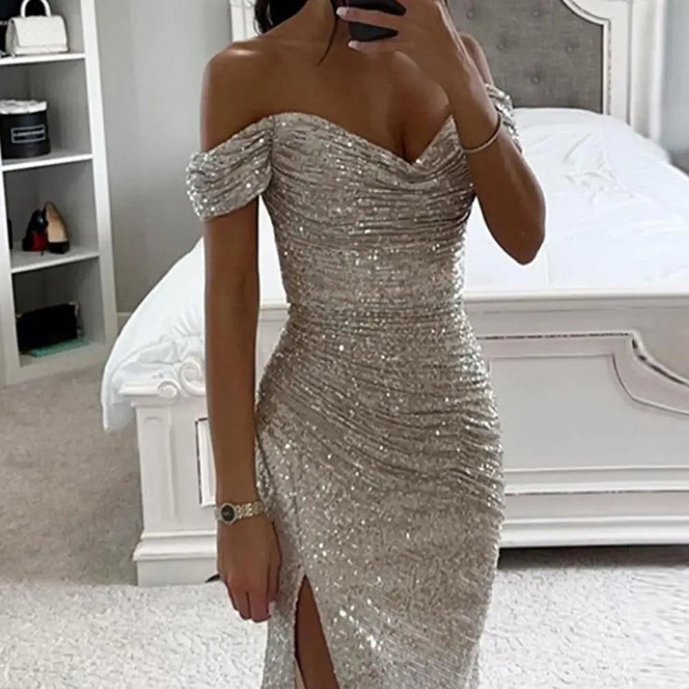 Robe de Soirée Chic avec Décolleté en V