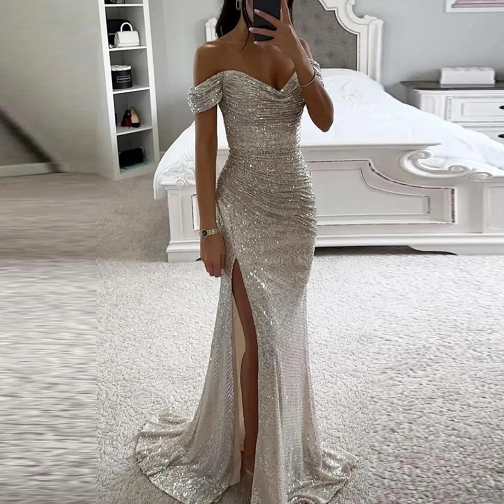 Robe de Soirée Chic avec Décolleté en V