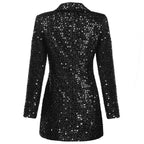 Paulina - Robe blazer à sequins scintillants