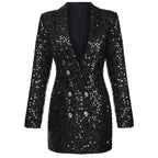 Paulina - Robe blazer à sequins scintillants