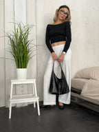 Sac fourre-tout en cuir vieilli au design vintage