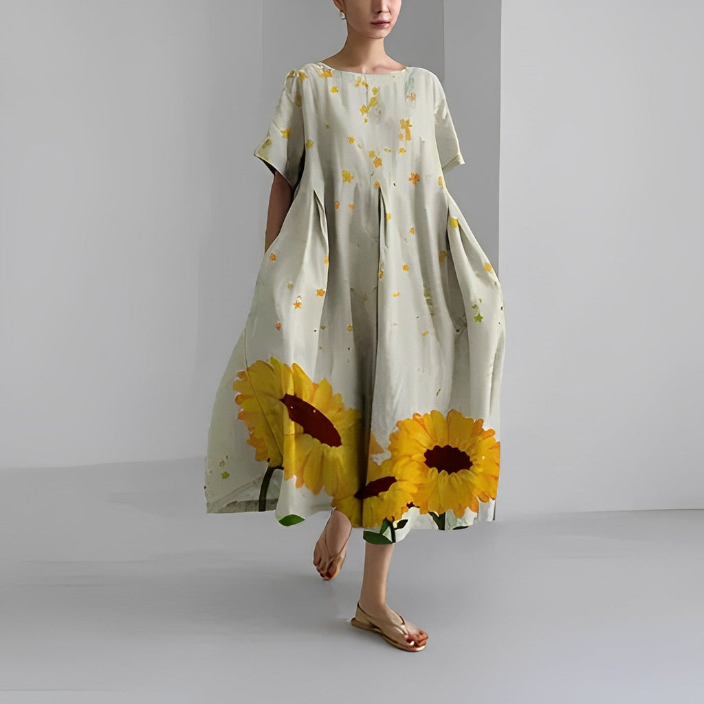 Robe florale bohème chic
