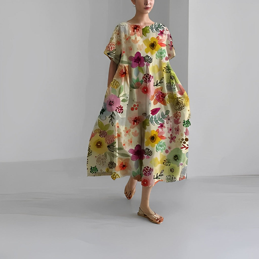 Robe florale bohème chic