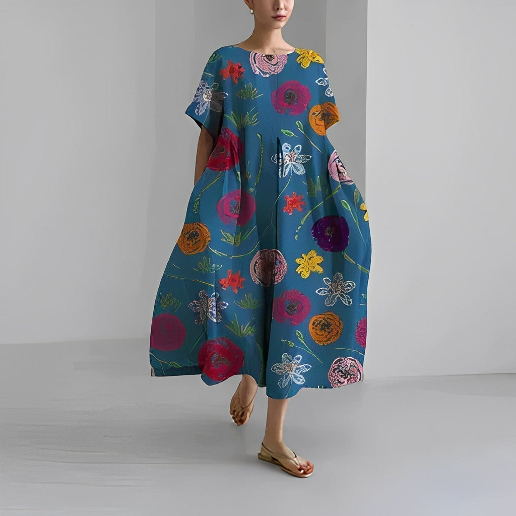Robe florale bohème chic