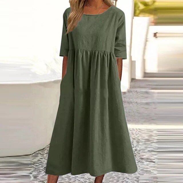 Odira - Élégante Robe en Coton