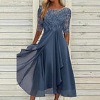 Robe de Soirée Bleu Marine - Collection Helma