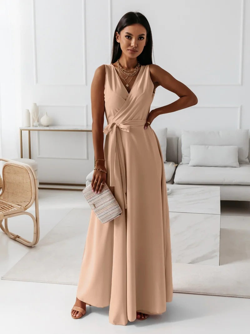Robe Femme avec Col en V