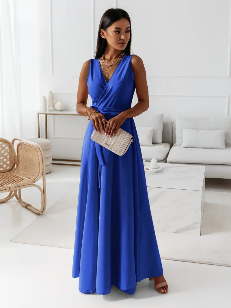Robe Femme avec Col en V