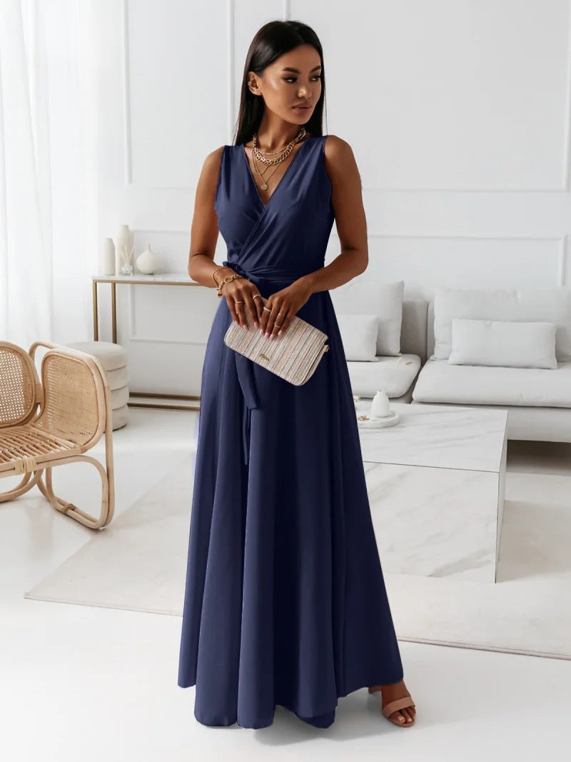 Robe Femme avec Col en V