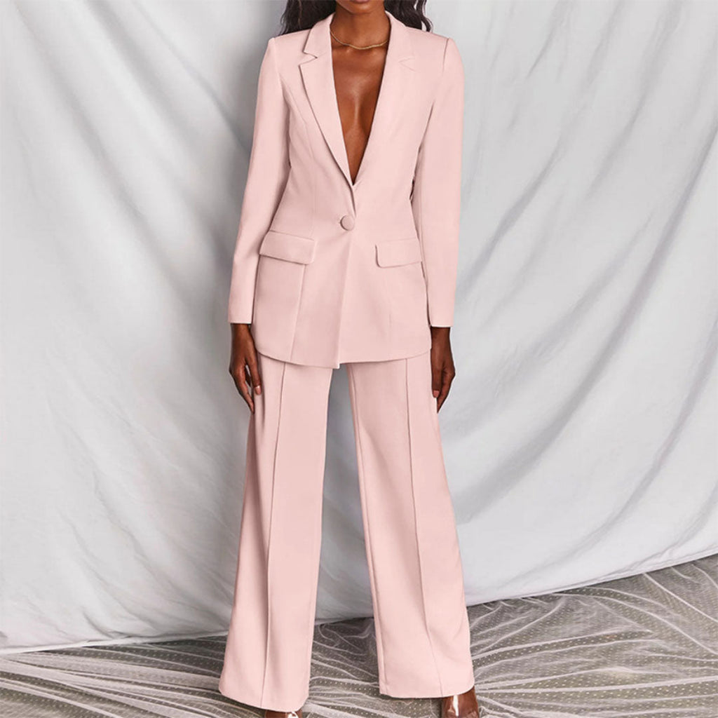 Hayley - Ensemble Élégant Blazer et Pantalon pour Femmes