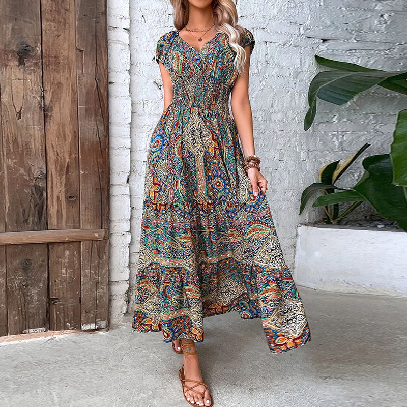 Maxi Robe Bohème au Style Vintage