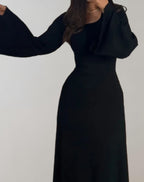 Robe Bodycon Femme à Col Rond et Manches Longues | Noemie