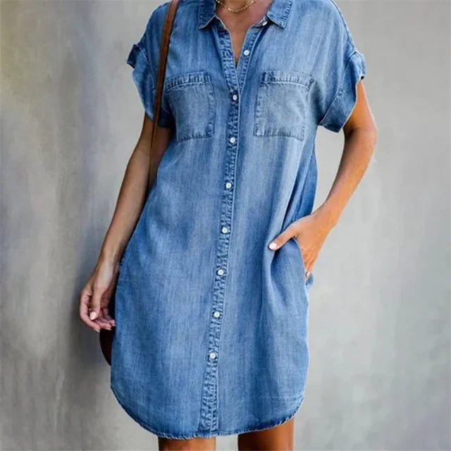 Robe en Denim 'Dagen' - Collection Brise d'Été