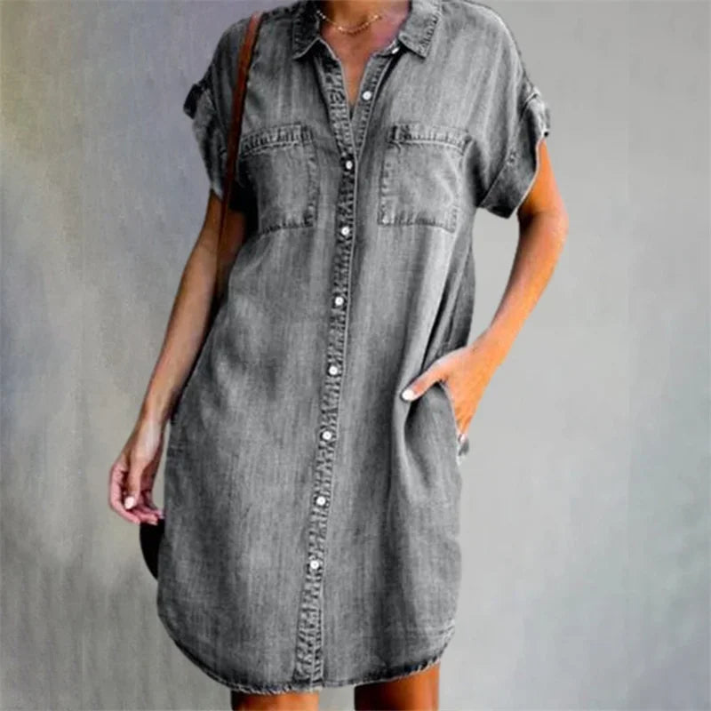 Robe en Denim 'Dagen' - Collection Brise d'Été