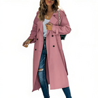Le Manteau Trench Double Boutonnage Chic pour Femmes