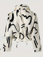 Élégante Veste Femme à Col Montant