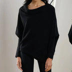 Asymmetrical Draped Sweater Paulina