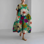 Robe florale bohème chic