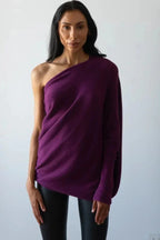 Asymmetrical Draped Sweater Paulina