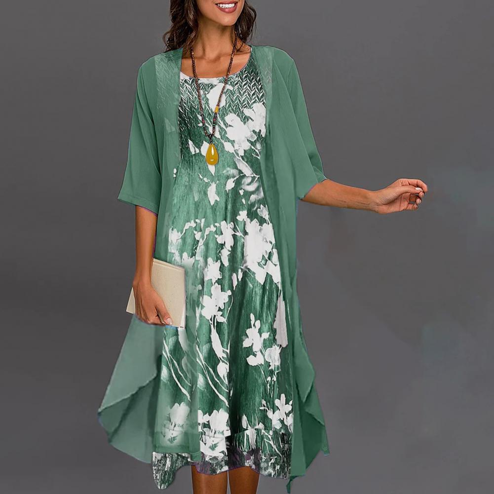 Robe d'été élastique pour femmes