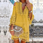 Mini Robe en Dentelle Style Boho Chic
